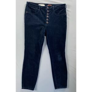 Pilcro and the Letterpress by Anthropologie Soft Corduroy Button Fly Pants. 32